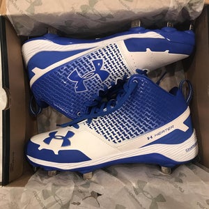NEW Under Armour Men’s Heater Mid Metal Baseball Cleats (8.5)