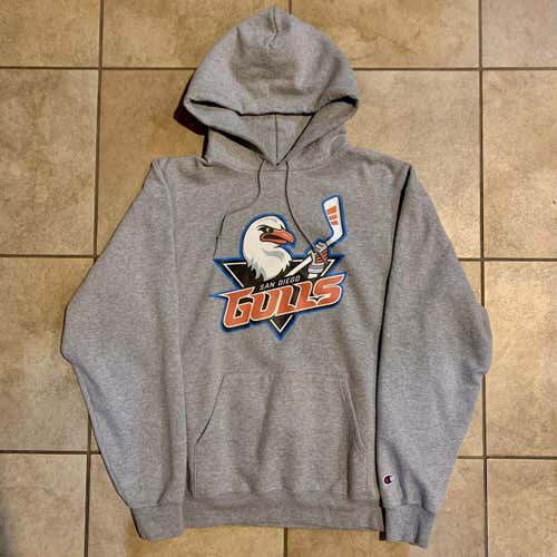 Champion Eco Fleece San Diego Gulls Hoodie Sz L