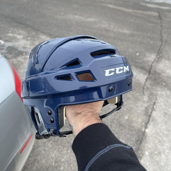 Blue New Large CCM Vector V08 Pro Stock Helmet