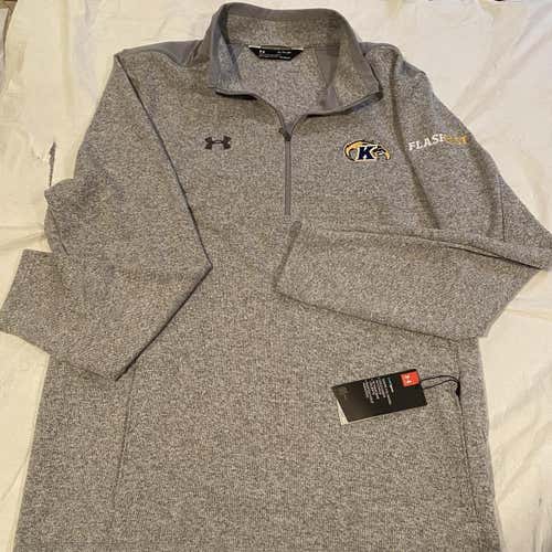Kent State Gray XL Under Armour Quarter Zip