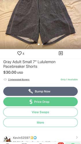 Adult Small Lululemon Shorts 2 Pairs