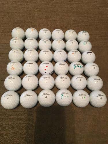 White Used Titleist AVX 36 Pack (3 Dozen) Balls
