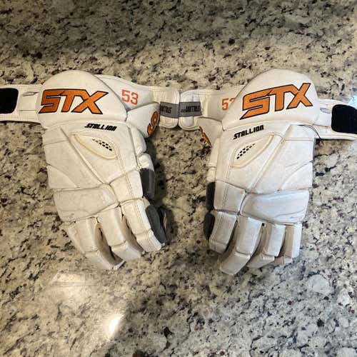 Syracuse Team Issued Used STX Stallion 500 13" Lacrosse Gloves