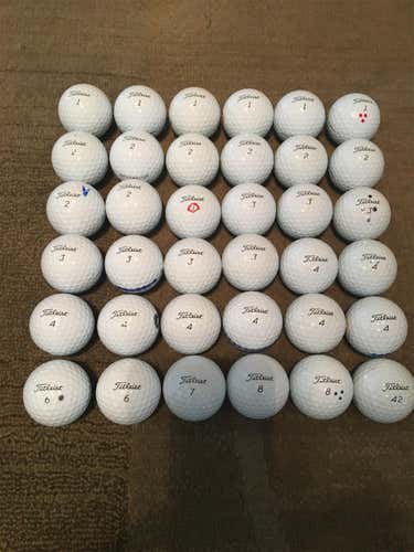 White Used Titleist Pro V1 36 Pack (3 Dozen) Balls