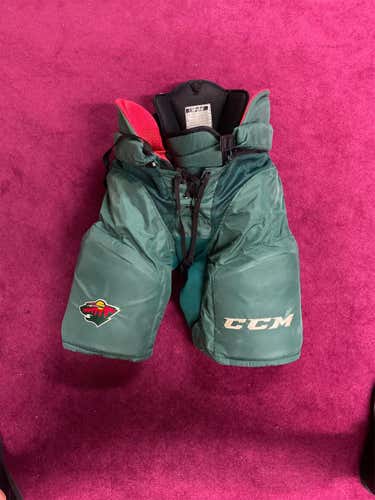 Green Senior Large CCM HP45X Pro Stock Hockey Pants