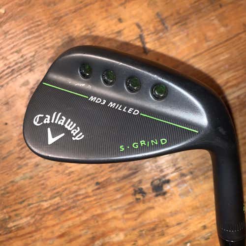 Men's Right Handed MD3 Milled Chrome S-Grind Stiff Flex Steel Shaft Wedge