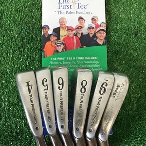 TaylorMade Tour Preferred T-D Iron Set 4-PW With Regular Graphite Shafts (no 7)