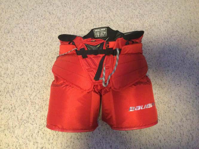 Red New Senior Large Bauer 1S Hockey Goalie Pants