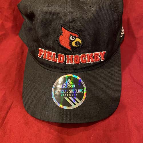 Louisville Cardinals Adidas Field Hockey Black Hat NEW