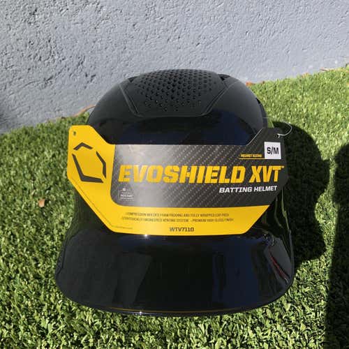 Black New Small / Medium EvoShield XVT Batting Helmet