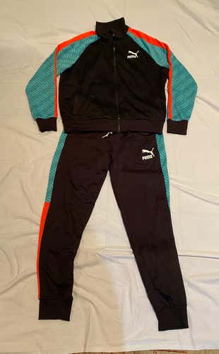 Puma Zip Up Jumpsuit XL Top /L pants
