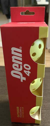 Penn 40 Outdoor Pickleballs 3 Pack