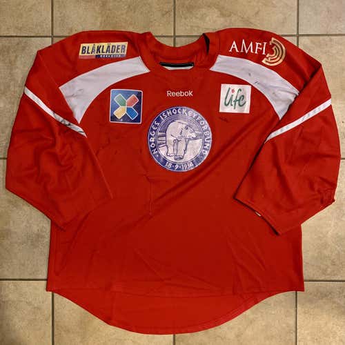 Pro Stock Team Norway Reebok Goalie Cut Jersey
