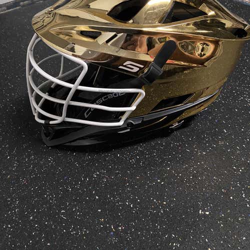 Chrome Gold Adult Player's Cascade S Helmet
