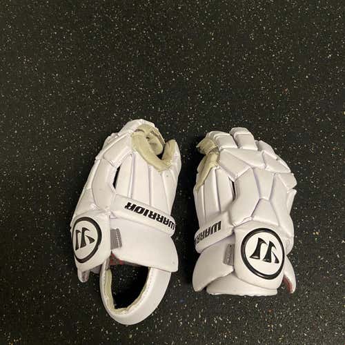 White Warrior Burn Lacrosse Gloves (SIZE: MEDIUM ADULT)