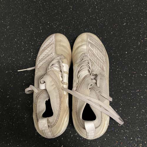 White Adidas Men's Molded Cleats Low Cut