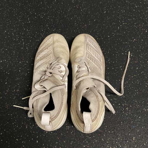 White Adidas Men's Molded Cleats Low Cut