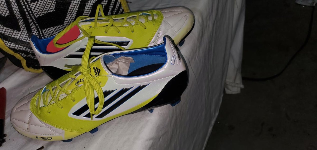 White New Men's Size 9.0 (Women's 10) Molded Cleats Adidas F50 adizero Cleats