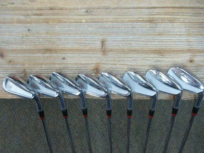 BEN HOGAN APEX FTX IRON SET 3 - PW FACTORY APEX STEEL 4 STIFF FLEX MIDSIZE GRIPS
