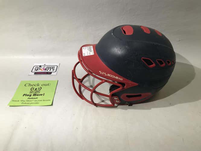 Red Used 6 3/4 Boombah Bbh2-jr Batting Helmet