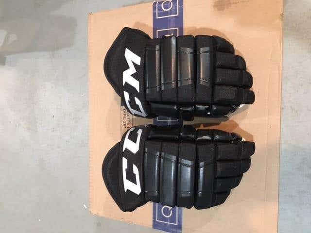Black Used Senior CCM HG96 Gloves 13" Pro Stock - Like New