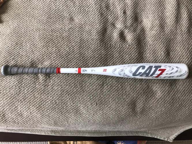 2017 Marucci Alloy CAT 7 Bat (-5) 25 oz 30"  - Great condition - purchased new in Nov 2020