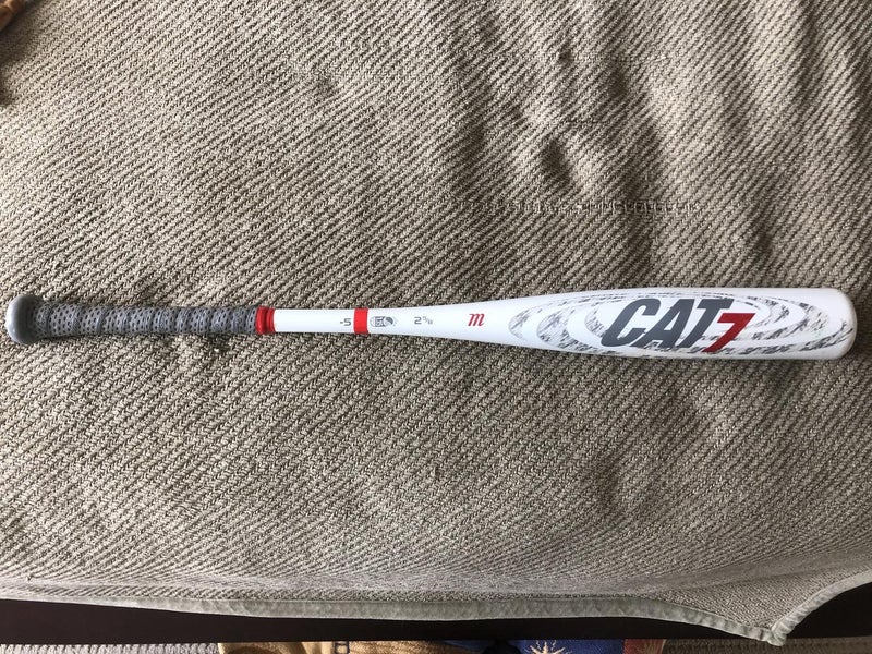 2017 Marucci Alloy CAT 7 Bat (-5) 25 oz 30" - Great condition - purchased new in Nov 2020