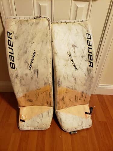 Bauer Supreme 2S Pads Skinned As 1S Pro Goalie Leg Pads - Extra straps included - See description