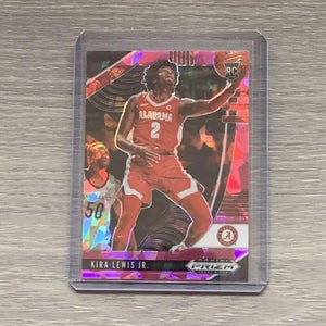 Kira Lewis Jr. 20-21 Prizm Draft Picks Pink Cracked Ice Alabama Pelicans RC #24