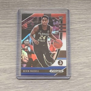 Devin Vassell 20-21 Prizm Draft Picks Red White & Blue Florida St. Spurs  RC #16