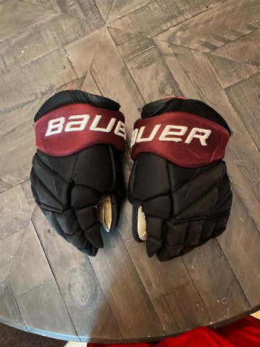 Black Senior Bauer Vapor 1X Pro Lite 13" Gloves