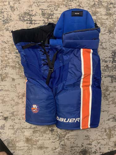 Blue Senior Medium Bauer Pro Stock Hockey Pants