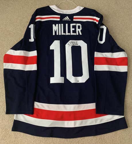 SIGNED Authentic JT Miller New York Rangers Winter Classic Adidas Jersey