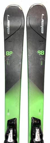 Used Elan Amphibio 88 All Mountain Skis with Bindings Size 176 (Option 2010180)