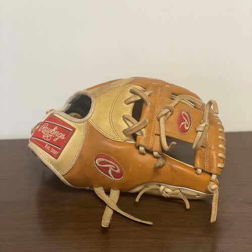*USED*—11.5" TAN/CAMEL Rawlings Heart of the Hide—PRONP4-2CTW