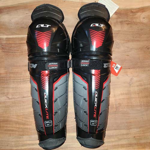 New 15" Senior CCM QuickLite Shin Pads