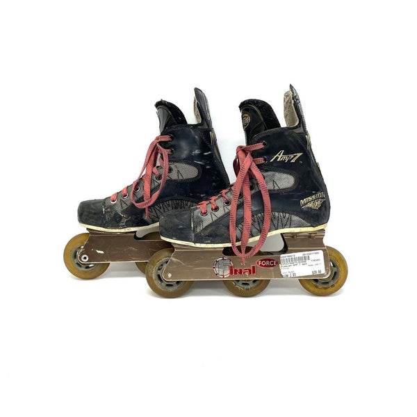 Used Mission Amp 7 Roller Hockey Skates Junior 3d
