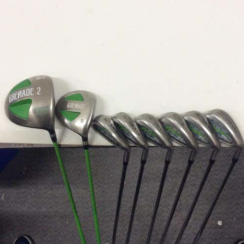 Used Bombtech Grenade 8 Piece Graphite Regular Golf Mens Package Sets