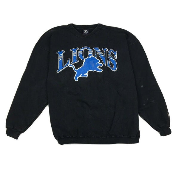 (L) Vintage Detroit Lions Starter Crewneck | Retro Saucee