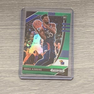 Udoka Azubuike 20-21 Prizm Draft Picks Green Jazz Kansas Rookie Card #71