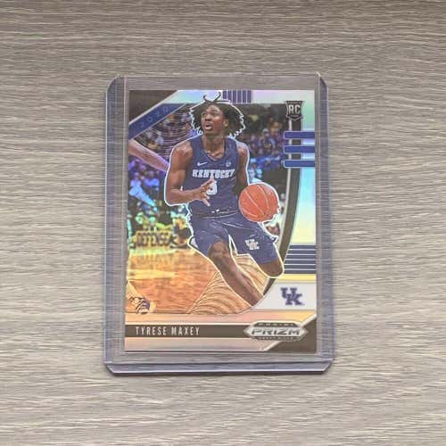 Tyrese Maxey 20-21 Prizm Draft Picks Silver Kentucky 76ers Rookie Card #54