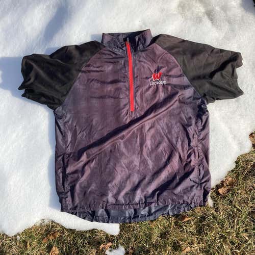 Black Adult XL Westfield lacrosse Shirt Sleeve Windbreaker