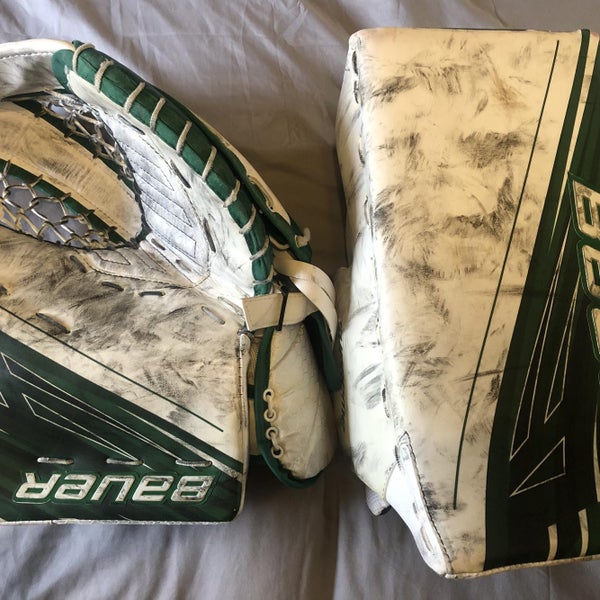 Bauer Supreme 1S OD1N Glove and Blocker Set - Green Regular