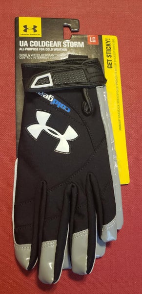 NEW Under Armour UA Coldgear Storm All Purpose Cold Weather Gloves BLACK 1230451 & players | SidelineSwap