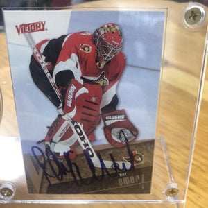 Ray Emery Autographed Card/Puck
