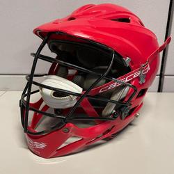 Used Red Cascade Pro-7 Helmet Size Small