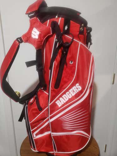 WISCONSIN TEAM EFFORT GRIDIRON III STAND BAG W/Driver Headcover