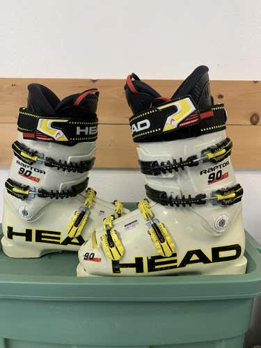 Used HEAD Racing Raptor 90RS Ski Boots Soft Flex