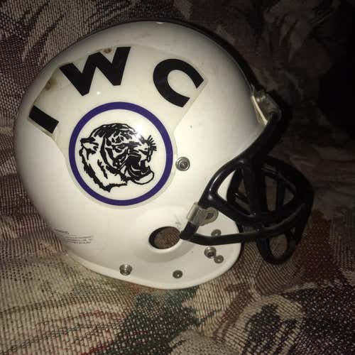 Vintage Game Used “Iowa Wesleyan College” Large Air Football Helmet