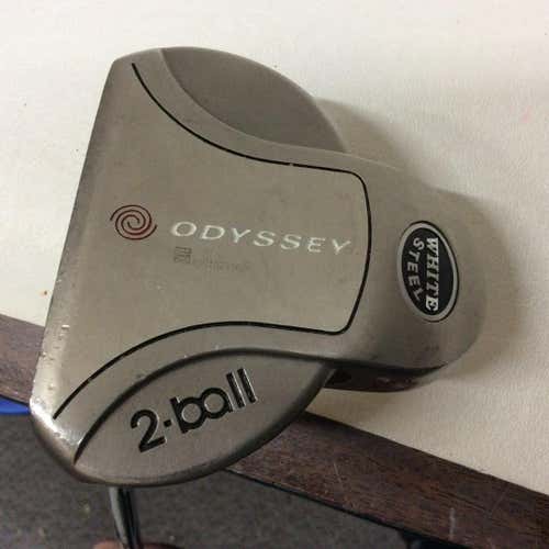 Used Odyssey White Steel 2 Ball Mallet Golf Putters